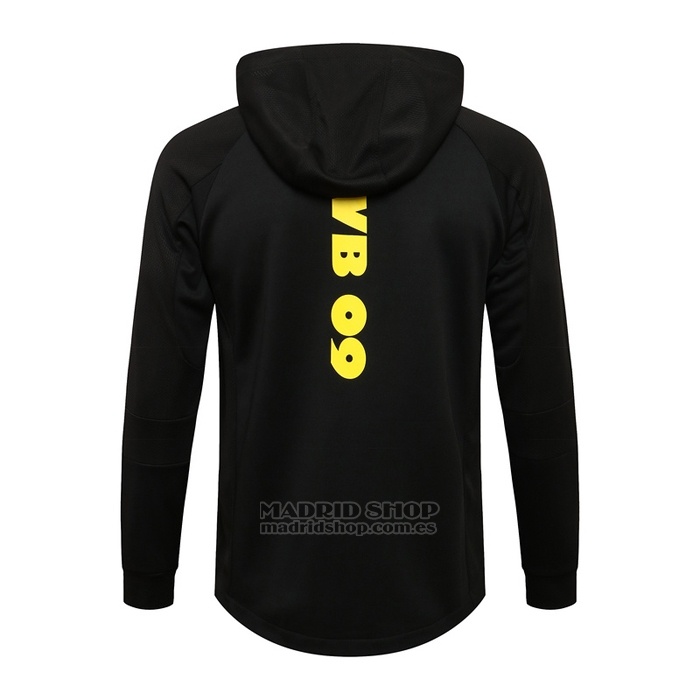 Chaqueta con Capucha del Borussia Dortmund 2021-2022 Negro